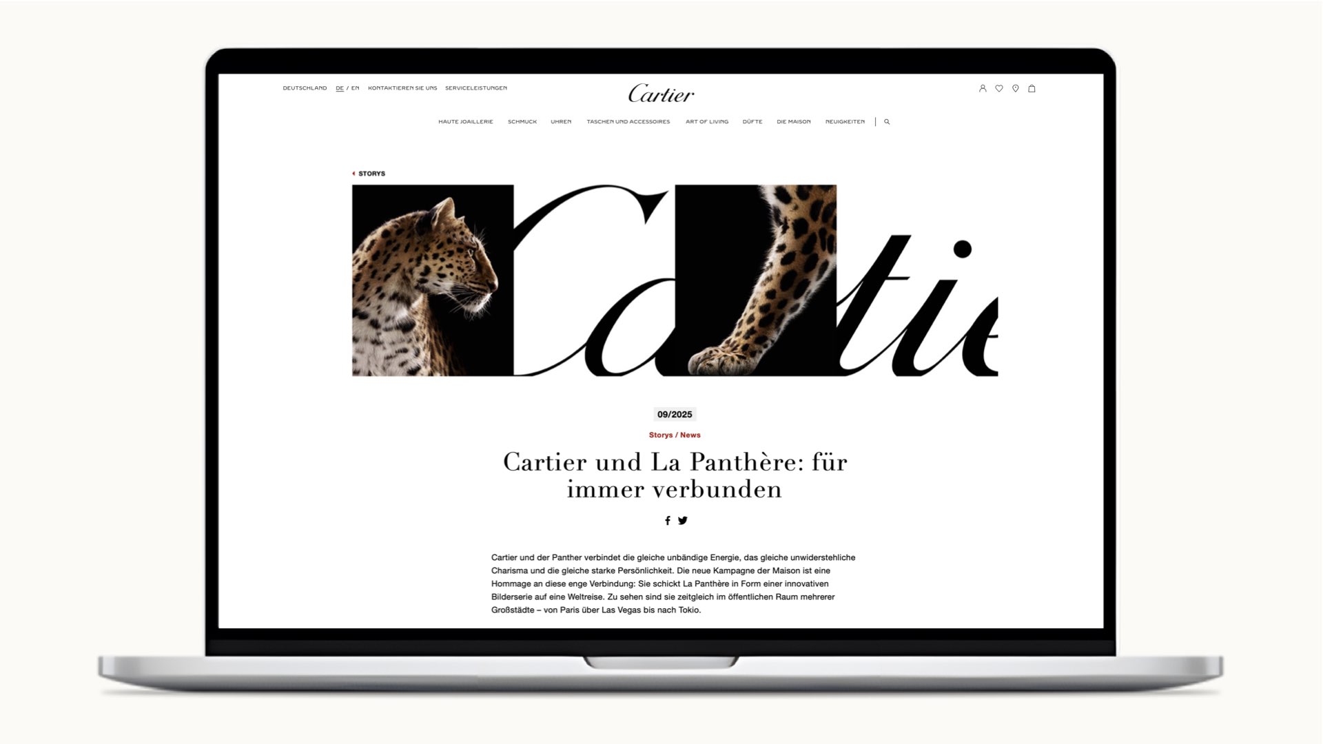 Cartier Social Media Ad – Corporate Language Dr. Lucas Gros