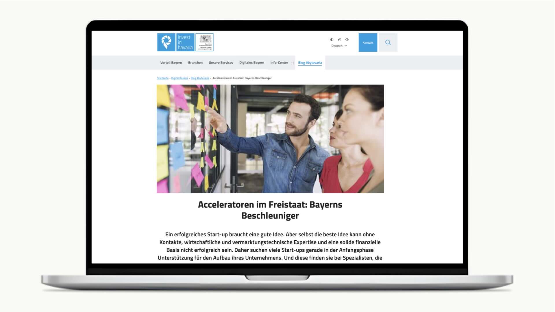 Invest in Bavaria Blog – Redaktionelles Design Dr. Lucas Gros