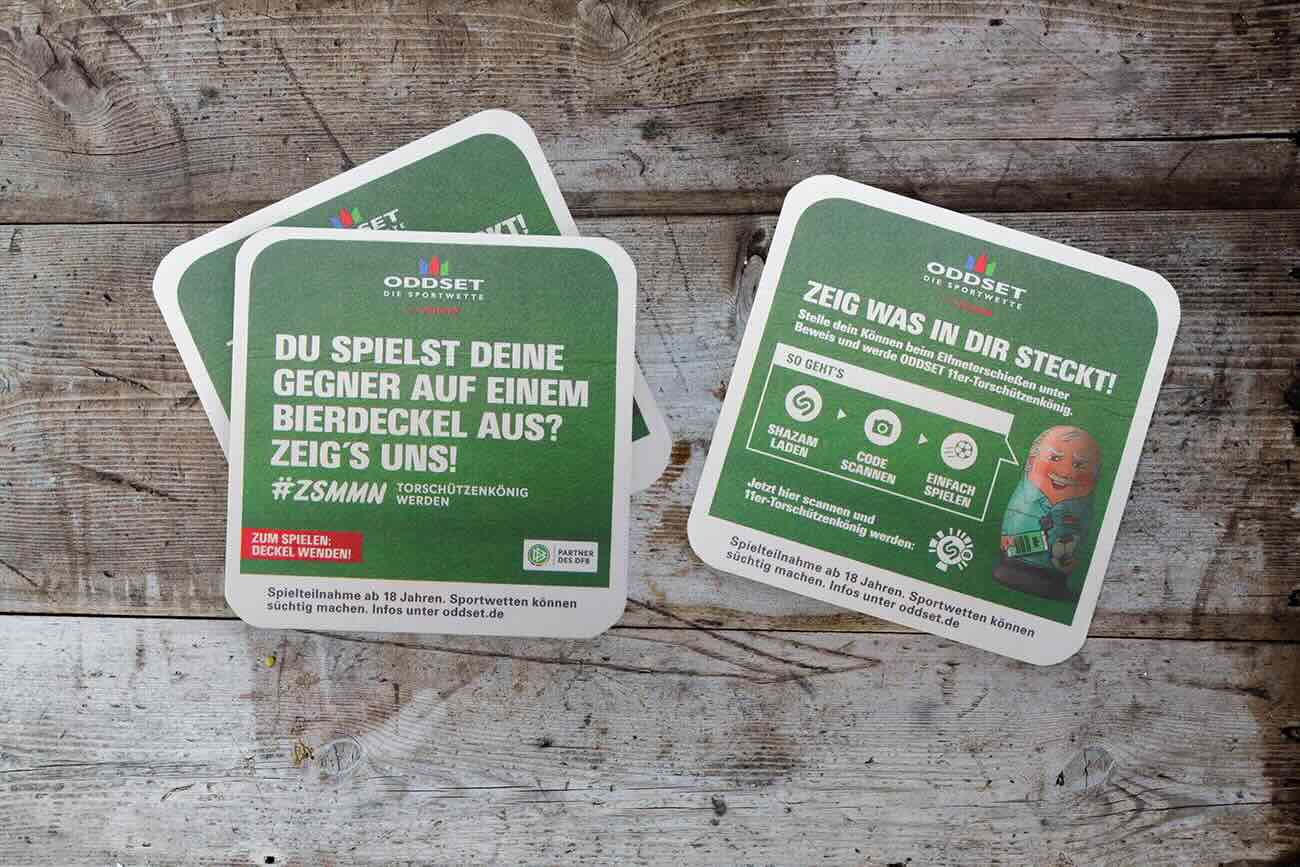 Oddset Bierdeckel Shazam WM