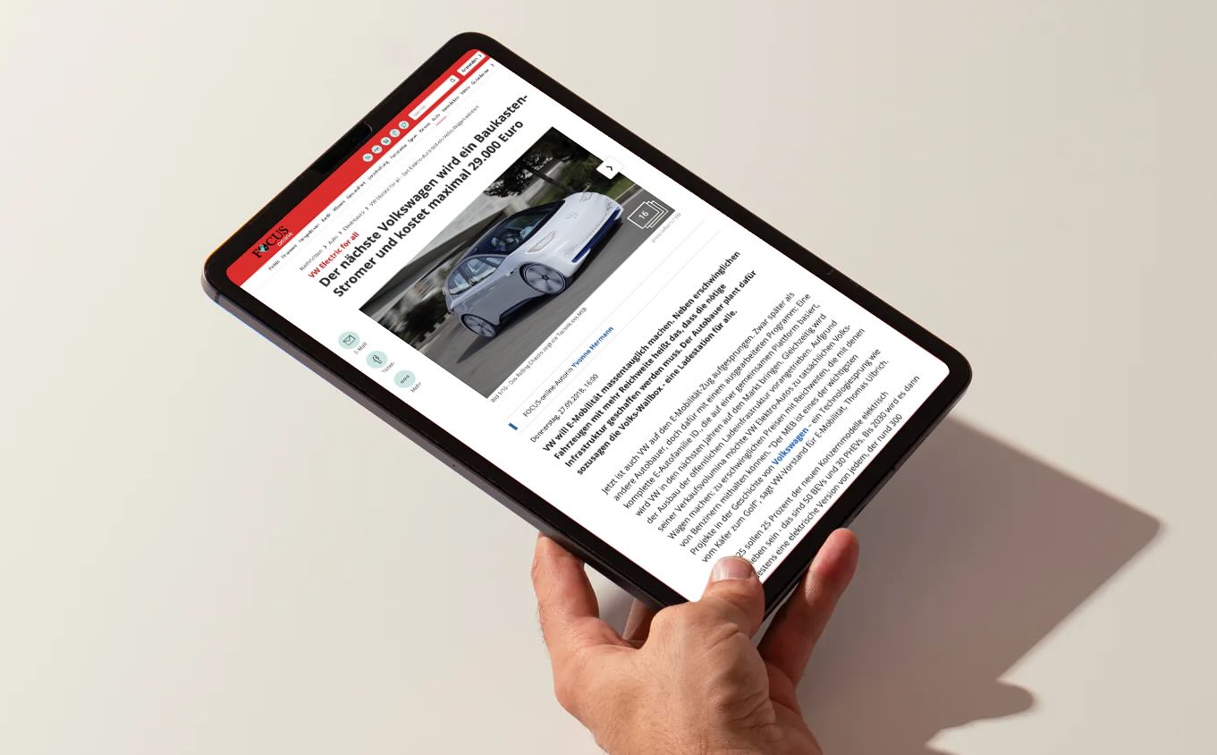 Volkswagen Press Booklet Mockup