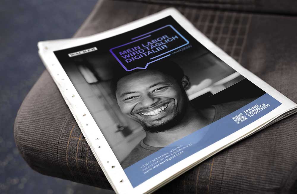 Wacker Digital Kampagnenmotiv Employer Branding